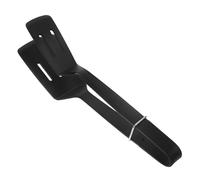 Pinces de Serrage la Cuisine en Silicone Noir Compact | Multi-fonction, Solide, Rangement Facile, pour Cuisson, Steak, Œufs et Poisson, Format Pratique