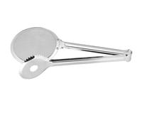 Pinces de Service Cuisine en Acier Inoxydable, Clip Alimentaire | Grips Sécurisés sans Écraser, Trous D’égouttage, Usage Maison et Hôtel, pour Grillades et Fruits, Argenté