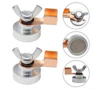 Pinces de Soudage 2pcs pour Plates Rondes Pinces de Soudage 2pcs | Acier pour durable, connexion ferme, fil de masse sécurisé, des étincelles, usage professionnel