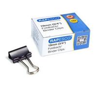 Pinces double clip, largeur: 25 mm, noir