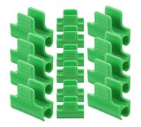 Pinces en Plastique Vertes 50 Pièces Serrage, Diamètre 11mm | Fixation Rapide des Bâches et Feuilles, Forte Prise, Résistantes à Déchirure, pour Rangs