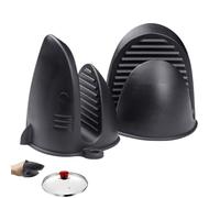 Pinces en silicone pour requins résistantes à la chaleur - Accessoires de protection pour four et micro-ondes Haute résistance à la chaleur, design antidérapant, maintient fermement les bols et les