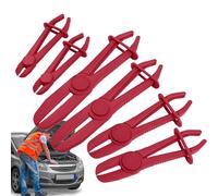Pinces pour colliers de serrage - Assortiment de six pièces, matériau de construction en PP, conception à poignée ergonomique, équipement de réparation portable | Contrôle de conduite de fluide