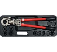 Yato Pince à sertir YT-21735 pour tubes PEX-AL-PEX Noir/Rouge