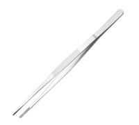 Pincettes de cuisine de 12 pouces, pince à épiler en acier inoxydable qualité supérieure, pince à épiler longue avec pointes dentelées précision pour la cuisine, le barbecue, les plantes.