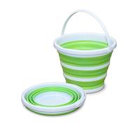Pine-Sol Seau Pliable de 9 litres - Seau Pliable Multifonction pour Le Nettoyage, Le Lavage de Voiture, l'extérieur et Le Camping - Bac Rond Portable en Plastique avec poignée