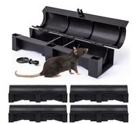PINEEA Boîte à appâts pour rats avec clé (5 pièces) - Station d'appât souris 33 x 10 x 9 cm - Boîte à appâts pour rats Tube - Lutte contre les parasites - Boîte à appâts de souris