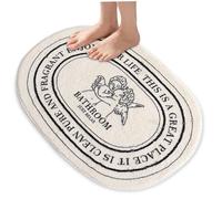 Pineeseatile Tapis de Bain Baby Angel Tapis de Salle Bain pour Salle, 20 x 31, 5 Pouces, antidérapant, Solide, Absorbant, séchage Rapide, Doux, Confortable, Facile à Laver, en Imitation ca