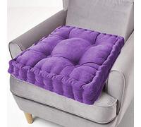ping bu Coussin rehausseur carré 100 % coton - 10 cm d'épaisseur - Grand coussin de 50 cm - Pour adulte, chaise, fauteuil, jardin (40 x 40 cm, violet)