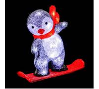 Pingouin lumineux extérieur H30cm 40 LED + transfo Feeric lights & christmas