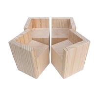pingping1991 Lot de 4 Rehausseur de Meubles en Bois pour lit,Rehausseur Pied de Table Pieds de Chaise,pour Lits, canapés, Bureaux, Tables, canapés et chaises