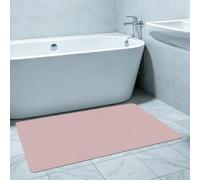 PINGSANL Tapis de Bain Diatomite 70 x 95 cm Antidérapant Tapis de Bain Antidéparant et Doux Décoratif Lavabl pour La Salle de Douche, Baignoire Ou comme, Rose