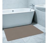 PINGSANL Tapis de Bain Diatomite 70 x 95 cm Antidérapant Tapis de Bain Antidéparant et Doux Décoratif Lavabl pour La Salle de Douche, Baignoire Ou comme, Brun