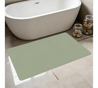 PINGSANL Tapis de Bain en Pierre 70 x 95 cm Séchage Rapide Ultra Absorbant Apis de Bain Diatomite Séchage Rapide Décoratif Lavabl pour Salle de Douche, Baignoire, Vert