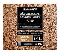 PINI Copeaux de fumage en hêtre - 15 kg - 6-12 mm Smoking Chips copeaux de fumage