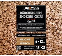 PINI 15 Kg de chips de fumage en hêtre 6-12 mm Smoking Chips copeaux de fumage