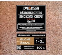 PINI 800 g de copeaux de fumage en hêtre 1-3 mm Smoking Dust Copeaux de fumage