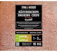 PINI Copeaux de fumage 15 kg de pommes 1-3 mm Copeaux de fumage