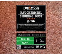 PINI Copeaux de fumage en chêne 1-3 mm 15 kg