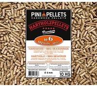 PINI Pellets de Bois Dur №6 BBQ Herbes + épices Grill Pellets pour Griller, Faire Fumer, également pour Les Fours à Pizza à granules