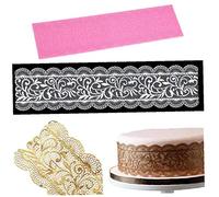 PiniceCore New Flower Silicone Lace Impression Mold Cake Decor Bake Emboss Mat Mould Craft Kitchen Baking Tools