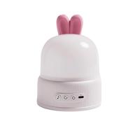 (Pink, Multicolor) Rabbit Projection Lamp LED Rotating Atmosphere Night Light with Remote Control Music Box Creative Bi