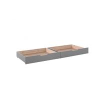 Pino 2 tiroirs - couleur gris