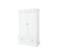 Pinolino 143467 Armoire Emilia en panneau MDF Mat Blanc laqué