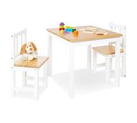 Ensemble de sièges pour enfants 'Fenna', blanc/naturel, 3 pcs.