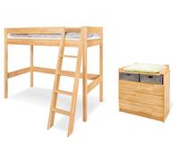 Pinolino Chambre de jeunes 'Natura' large avec lit surélevé, 2 pièces, 092175JHB