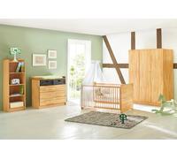 Pinolino Chambre d'enfant 'Natura' grande, large, 3 pièces : lit, large commode à langer, grande armoire