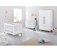 Pinolino - Chambre Riva : lit évolutif, commode large, armoire 2 portes