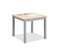 Table enfant Fenna gris naturel 57x57cm Gris G