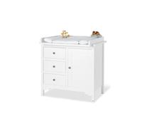 Commode à langer blanche chalet large