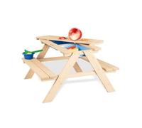 Pinolino Ensemble De Table Et Banc Naturel Entirement Massif Pica Non Trait Jaune