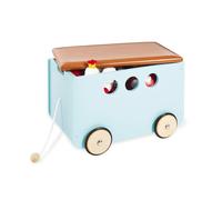 Pinolino Coffre à jouets 'Jim' à roulettes menthe