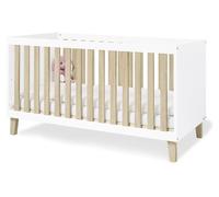 Pinolino Lit bébé évolutif Lumi Pinolino 70 x 140 cm ? Blanc et chêne