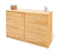 Pinolino Ensemble bébé Natura 2 pièces – lit évolutif et commode à langer extra large Beige