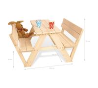 Pinolino Ensemble de sièges pour enfants Nicki - 4 places avec dossier