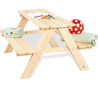 Pinolino Rêves d'enfants - Ensemble de sièges pour enfants Nicki pour 4, nature