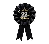 Pin's « It's My 22nd Birthday » en fer blanc, inscription « Happy 22nd Birthday » pour garçons et filles
