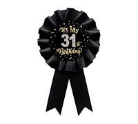 Pin's « It's My 31st Birthday » en fer blanc, inscription « Happy 31st Birthday » pour garçons et filles
