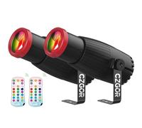 Pinspot Lumière 2P, Czgor 18W Projecteur Focale Manuelle pour Boule Disco