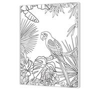 Pintcolor 7161.0 Cadre avec Toile imprimée à colorier, Bois de Sapin/Coton, Blanc/Noir, 40 x 50 x 3,5 cm, 100% fabriqué en Italie