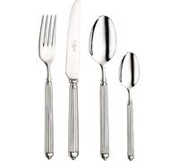 Pinti Ellade – Set de couverts 24 pièces en acier inoxydable 18/10 – pour 6 personnes – Design classique forgé à la main, une élégance intemporelle