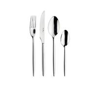 Pinti Stile, lot de 24 couverts en acier inoxydable 18/10 – Service pour 6 personnes – fourchette, couteau, cuillère et petite cuillère – Design élégant pour des tables cultes