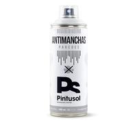 PINTUSOL Bombe Peinture Anti-Taches Mur Blanc, Acrylique Blanche Haute Opacité, Anti-Moisissure Anti-Humidité, Application Facile, Spray Professionnel Anti Taches Murs Intérieur Extérieur 400ml