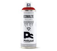PINTUSOL Bombe Peinture Émail Brillante Rouge Signalisation RAL3001, Finition Brillante, Résistant Haute Opacité, Application Facile Multisurface Bois Métal Plastique Verre, Spray Professionnel 400ml