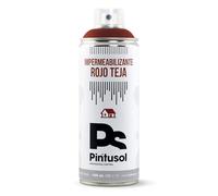 PINTUSOL Bombe Peinture Étancheité Rouge Toiture, Protection Anti-Humidité, Waterproof Coating, Résistance aux Radiations, Application Facile, Spray Professionnel Étanche Imperméable 400ml
