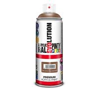 Pinty Plus Peinture Spray Acrylic Brillant 400ml Brun Pâle RAL 8025